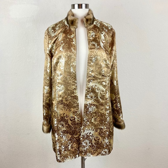 Neiman Marcus Jacket & Pant Set Asian Inspired - Picture 14 of 15